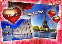 Free eCards, Love cards messages - Love in Paris