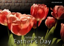 Free eCards, Father's Day ecards free - Tulips for Father