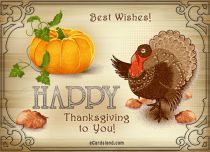 Free eCards Thanksgiving Day - Happy Thanksgiving to You
