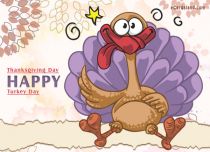 Free eCards Thanksgiving Day - Happy Turkey