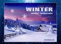 eCards Seasons Winter landscape, Winter landscape