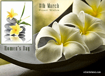 eCards Women's Day Flower Wishes, Flower Wishes
