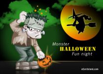 Free eCards, Halloween cards messages - Monster Halloween