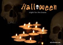 Free eCards, Halloween cards messages - Night for the Brave